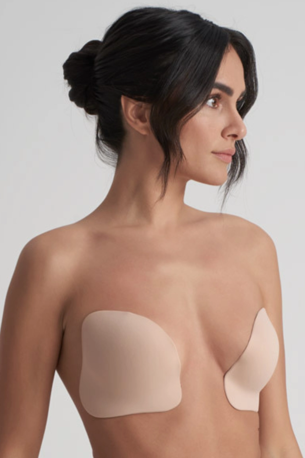 Adhesive Push-Up Cups in Beige