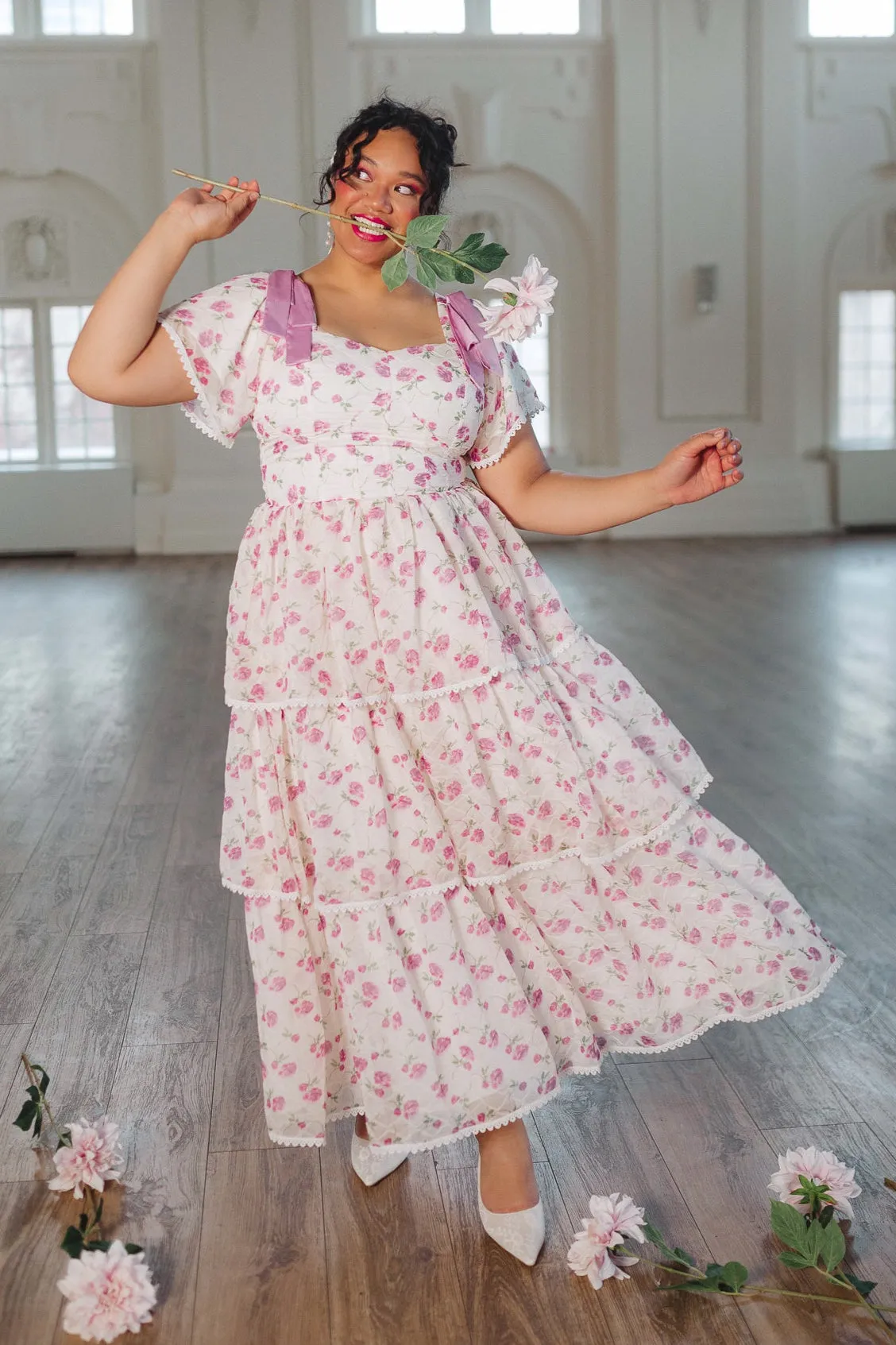 Annabelle Dress in Roses - FINAL SALE