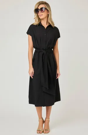 Belted Button-up dress