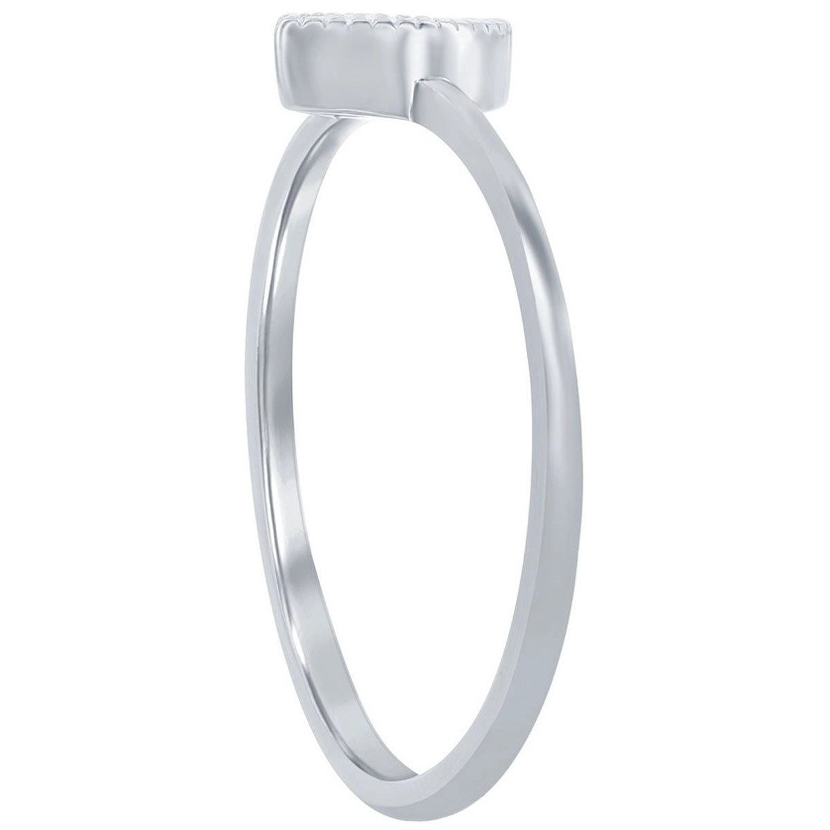 Classic Women's Sterling Silver Marquise CZ Ring - W-2744