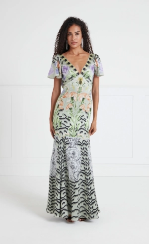 Cleo Gown - Silt Green