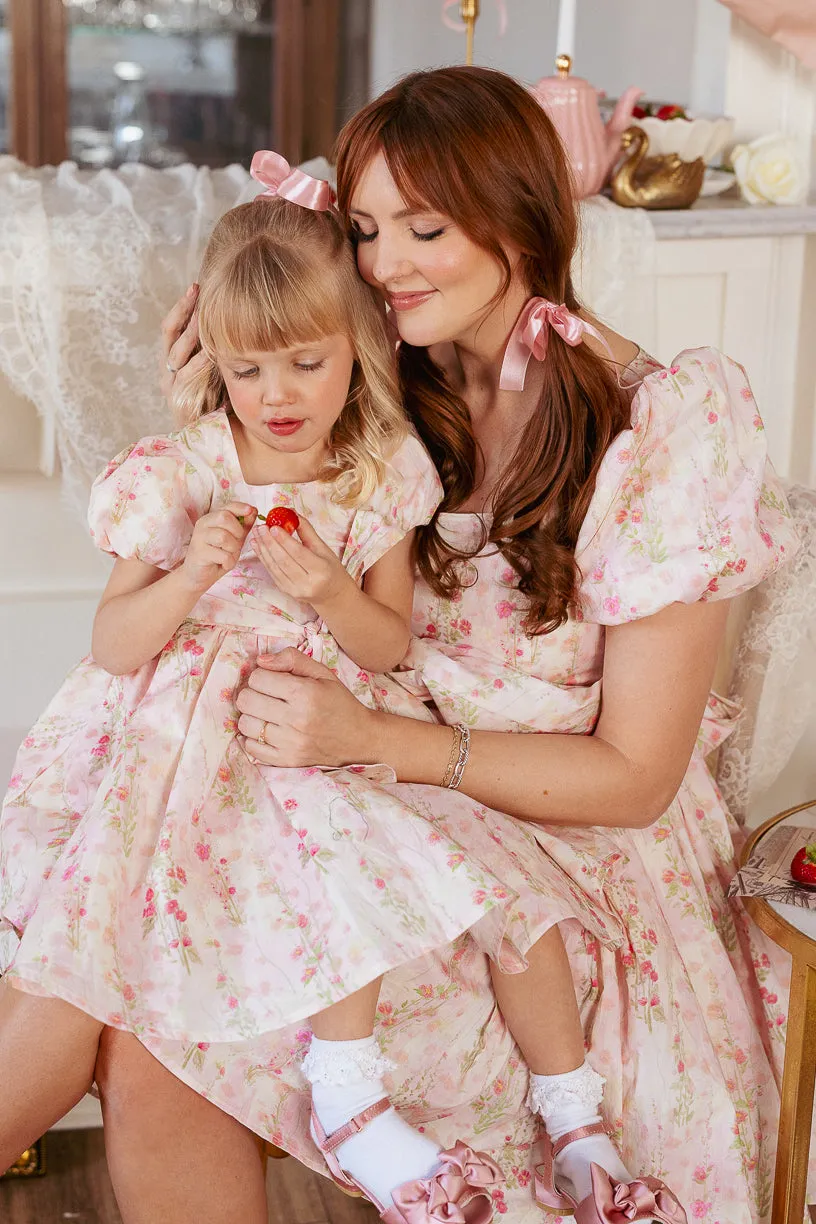 Cupcake Dress in Pink Floral - FINAL SALE