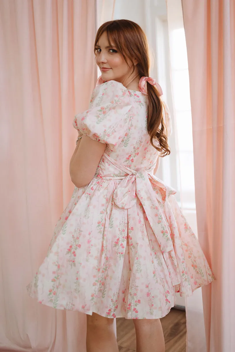 Cupcake Dress in Pink Floral - FINAL SALE