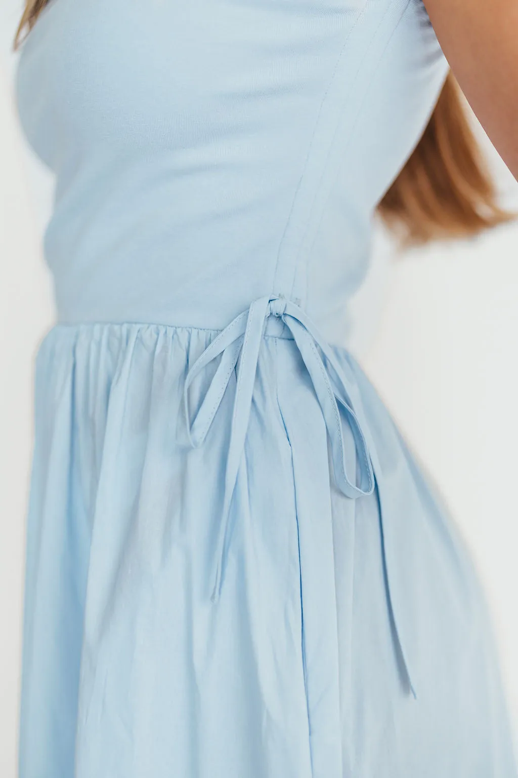 Delia Midi Dress in Blue