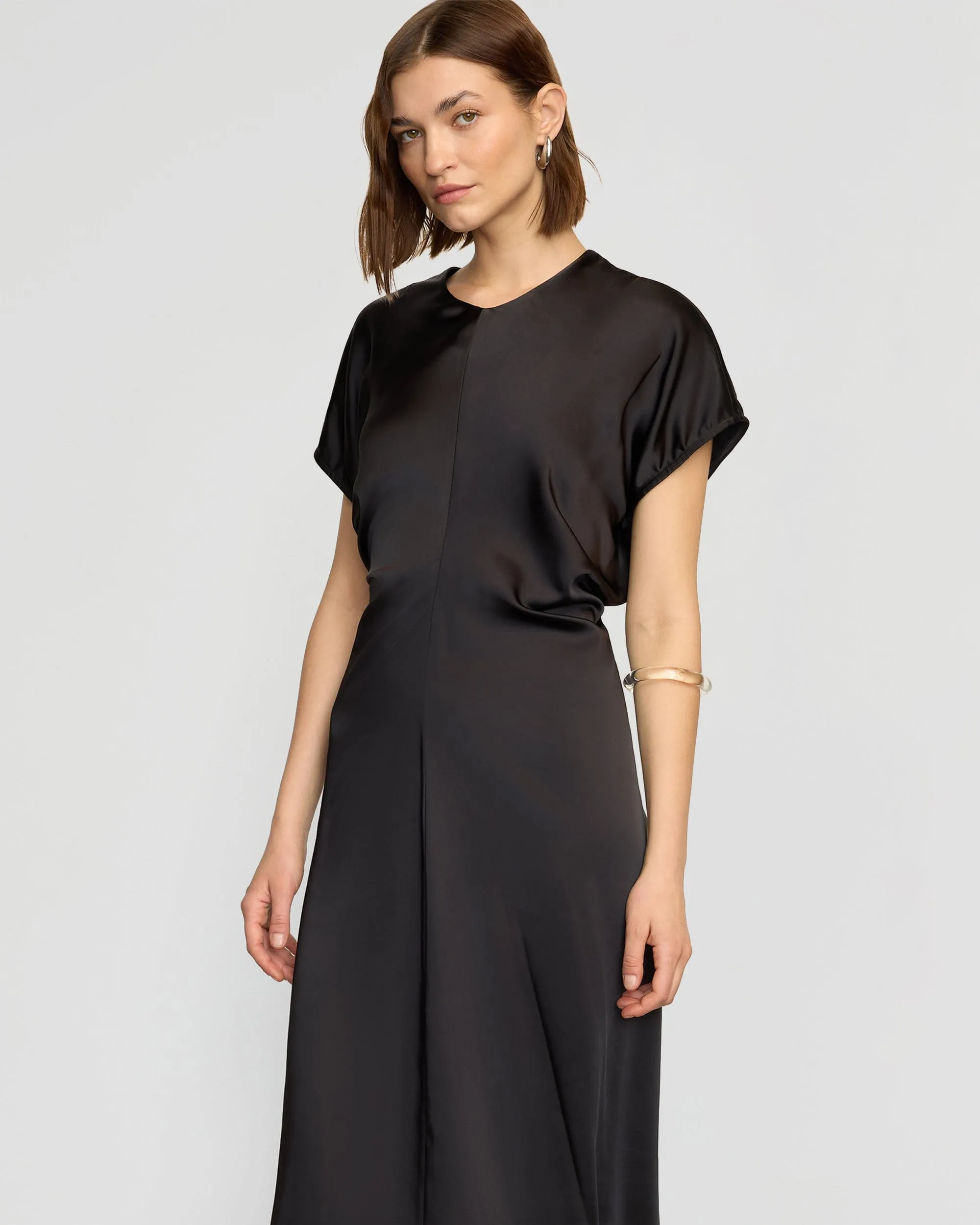 Fiona Curved-Shoulder Dress