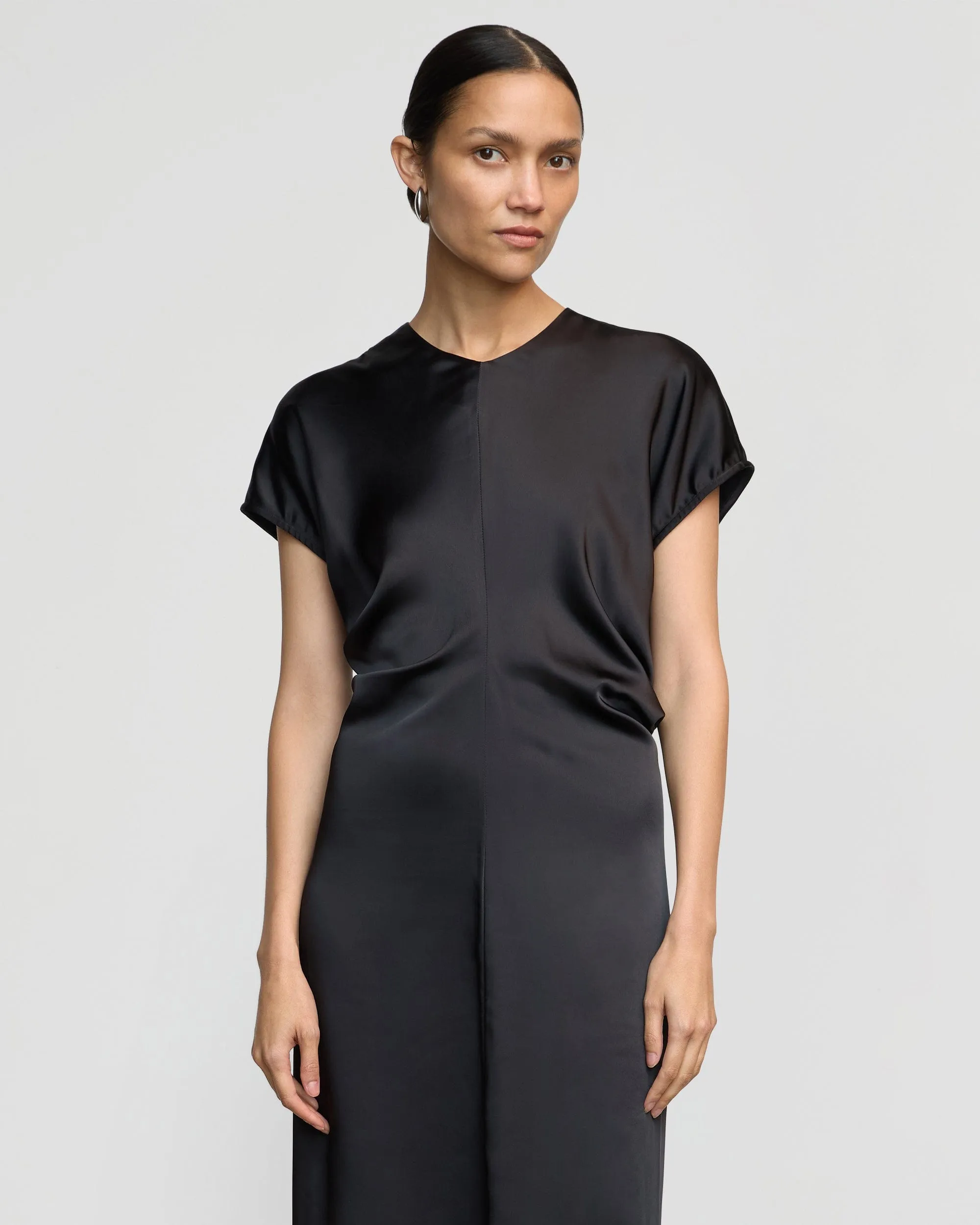 Fiona Curved-Shoulder Dress