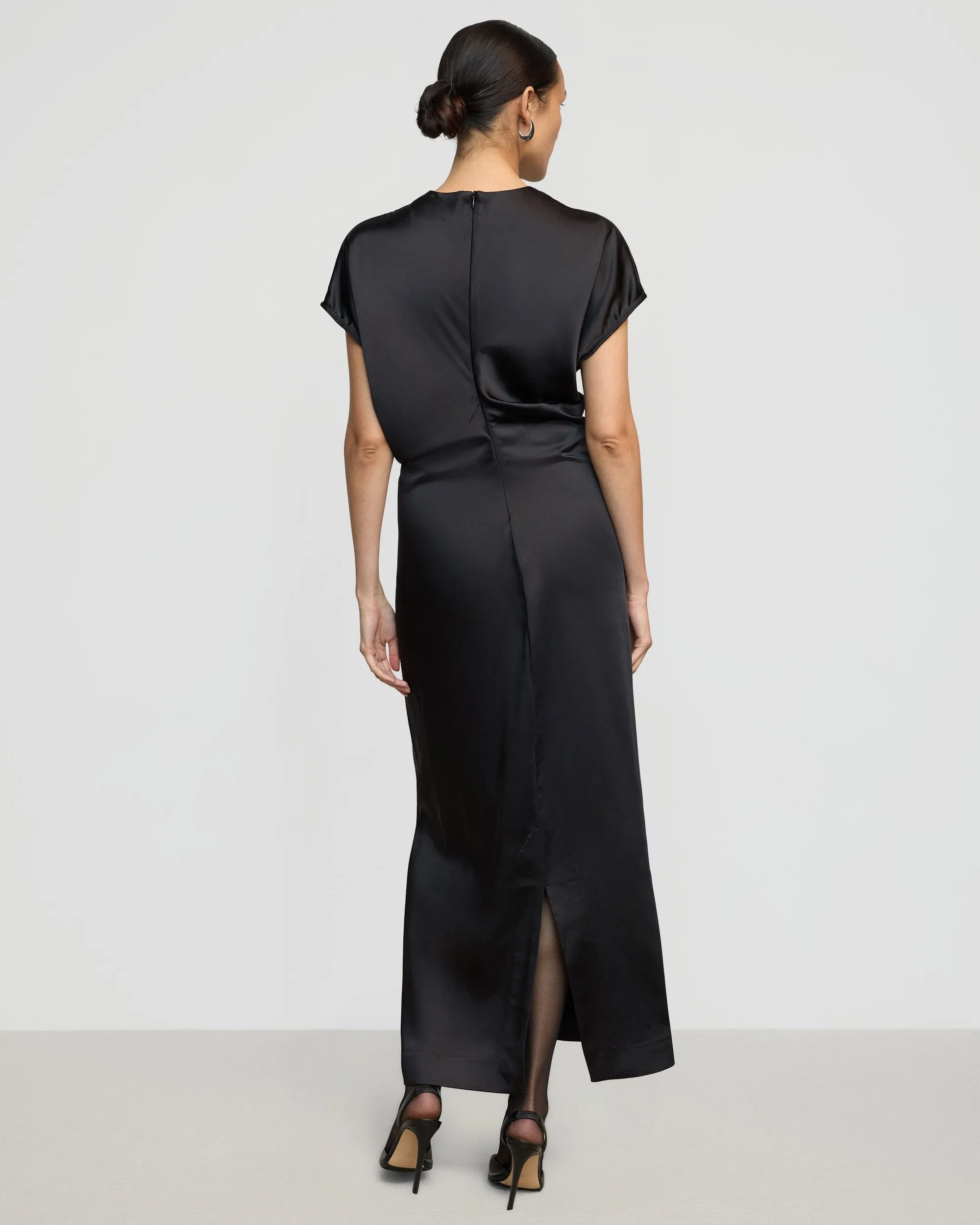 Fiona Curved-Shoulder Dress