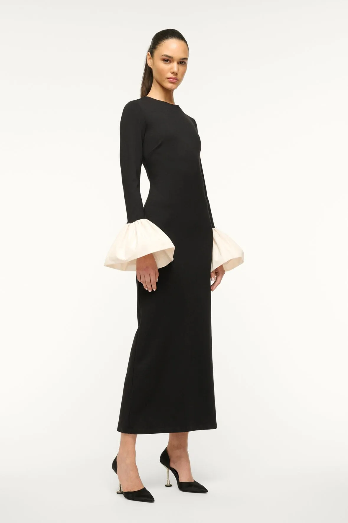 HAWTHORNE MAXI DRESS | BLACK IVORY