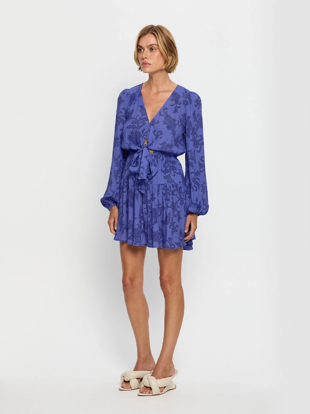 Jamie Tie Front Mini Dress