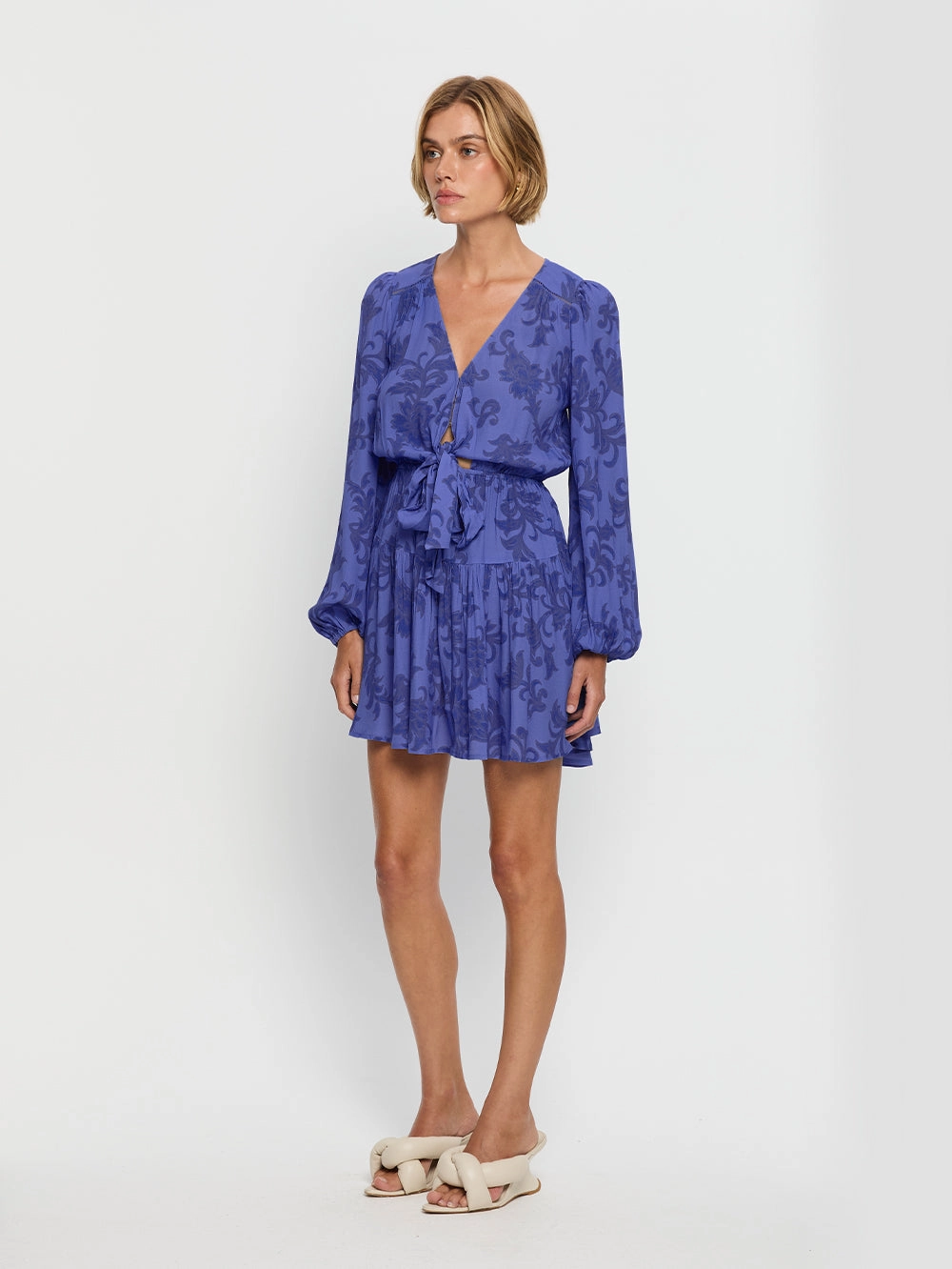 Jamie Tie Front Mini Dress