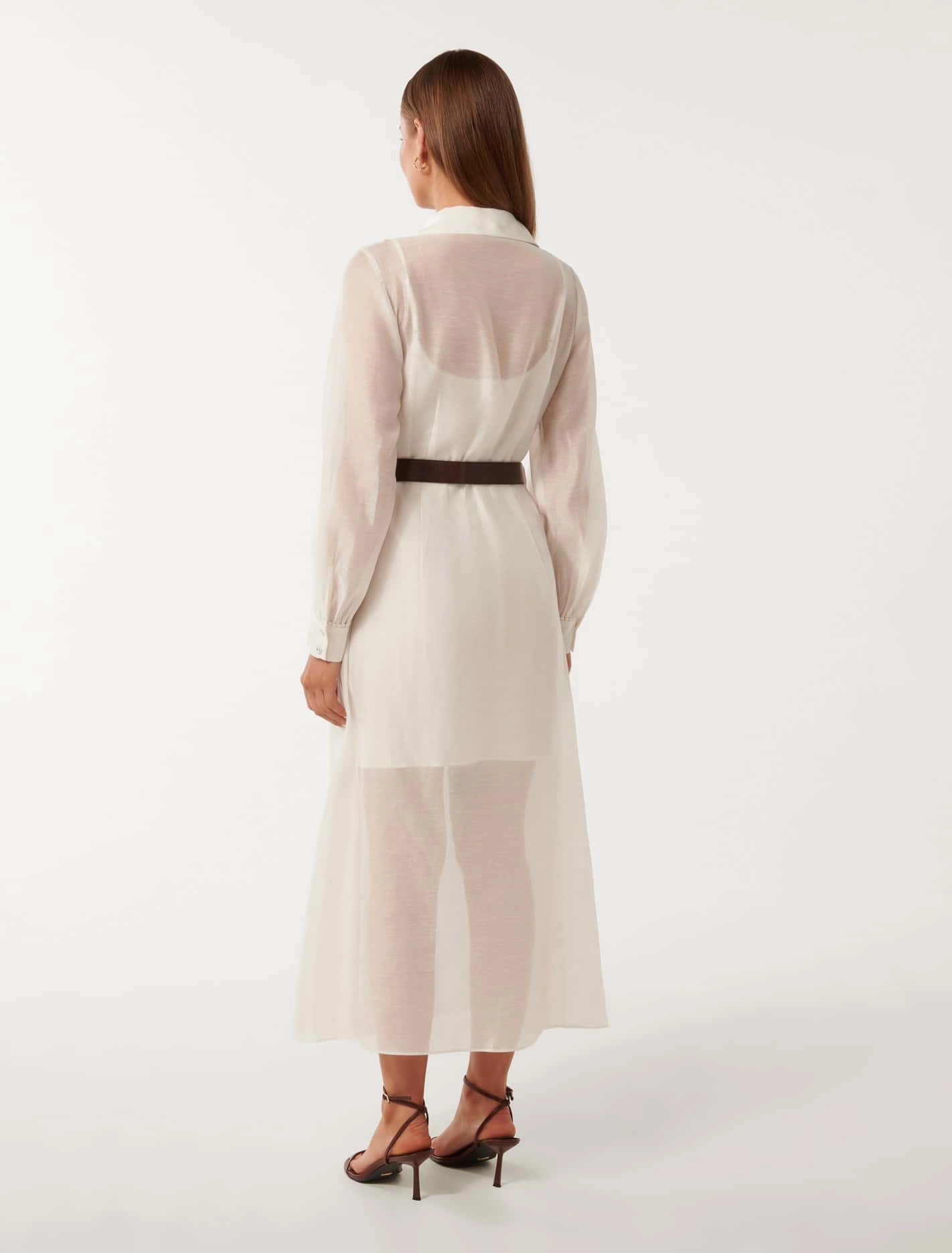 Janice Embroidery Belted Dress