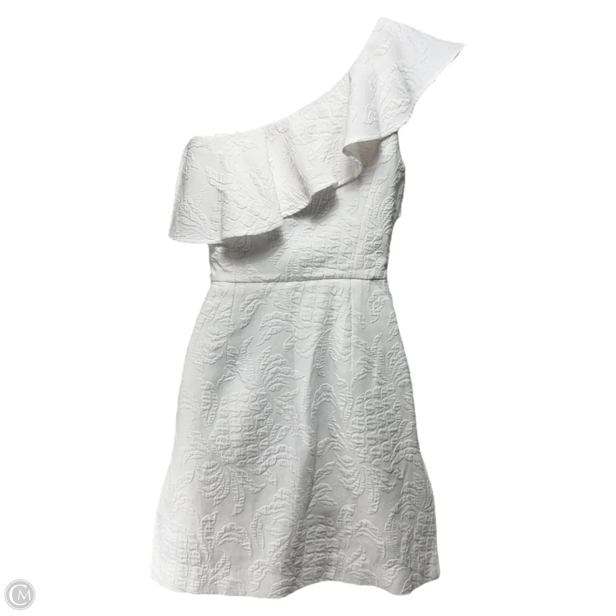 Kipton Ruffle Romper Designer By Lilly Pulitzer In Resort White, Size: 0