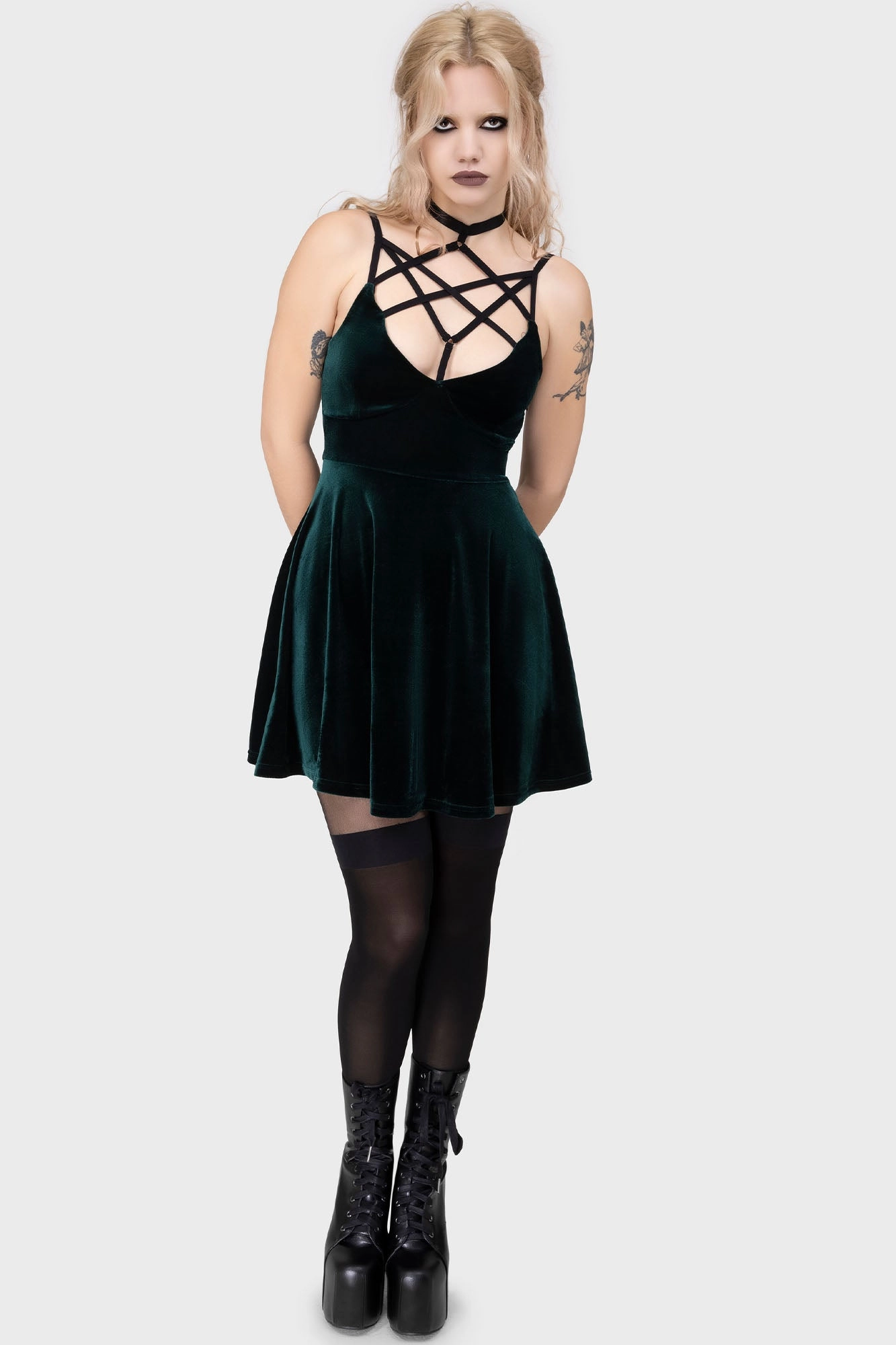 Magica Skater Dress [EMERALD]
