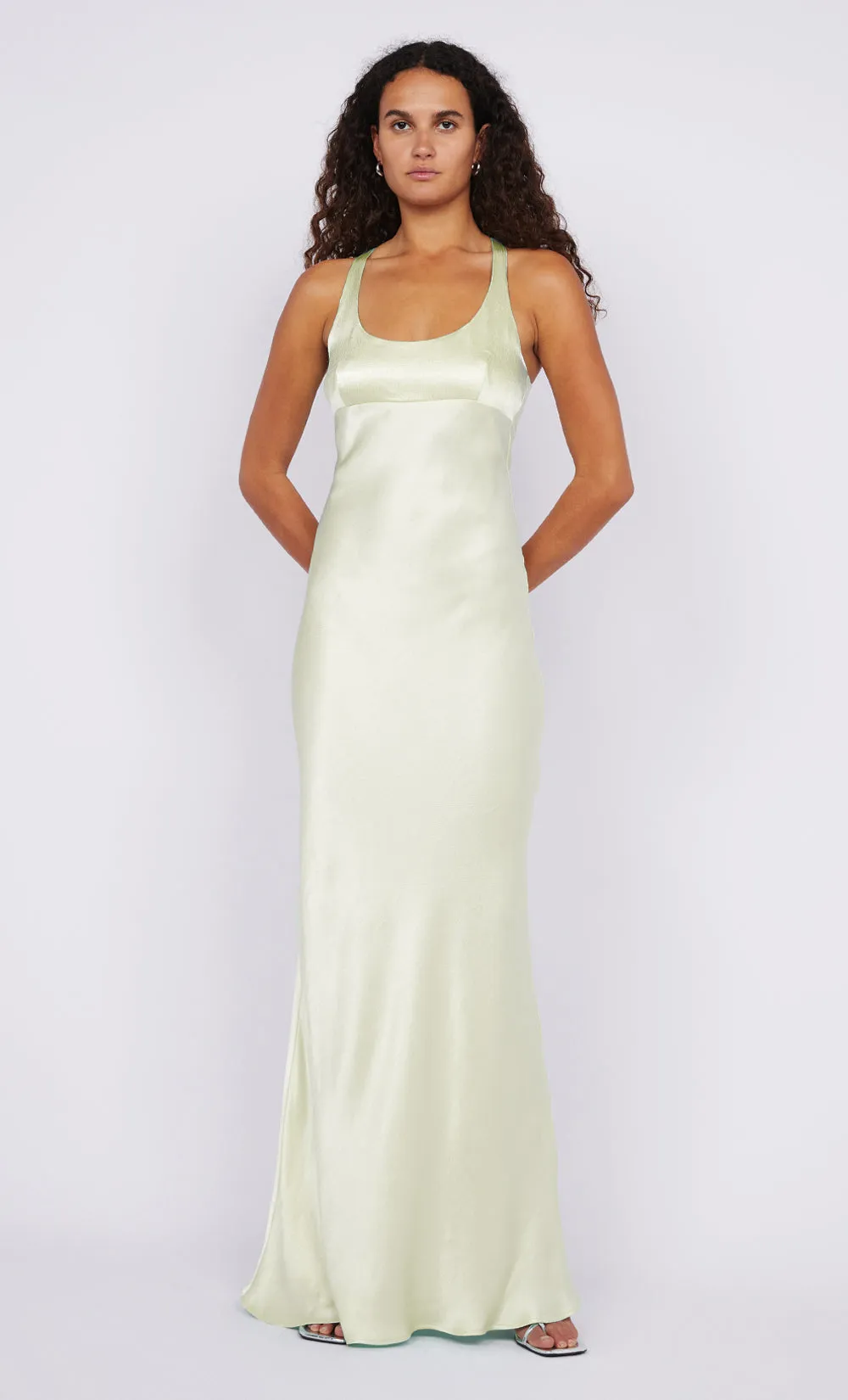 MAXINA CROSSOVER DRESS - ICE YELLOW