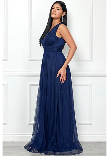 Melody Soft Tulle Dress in Blue
