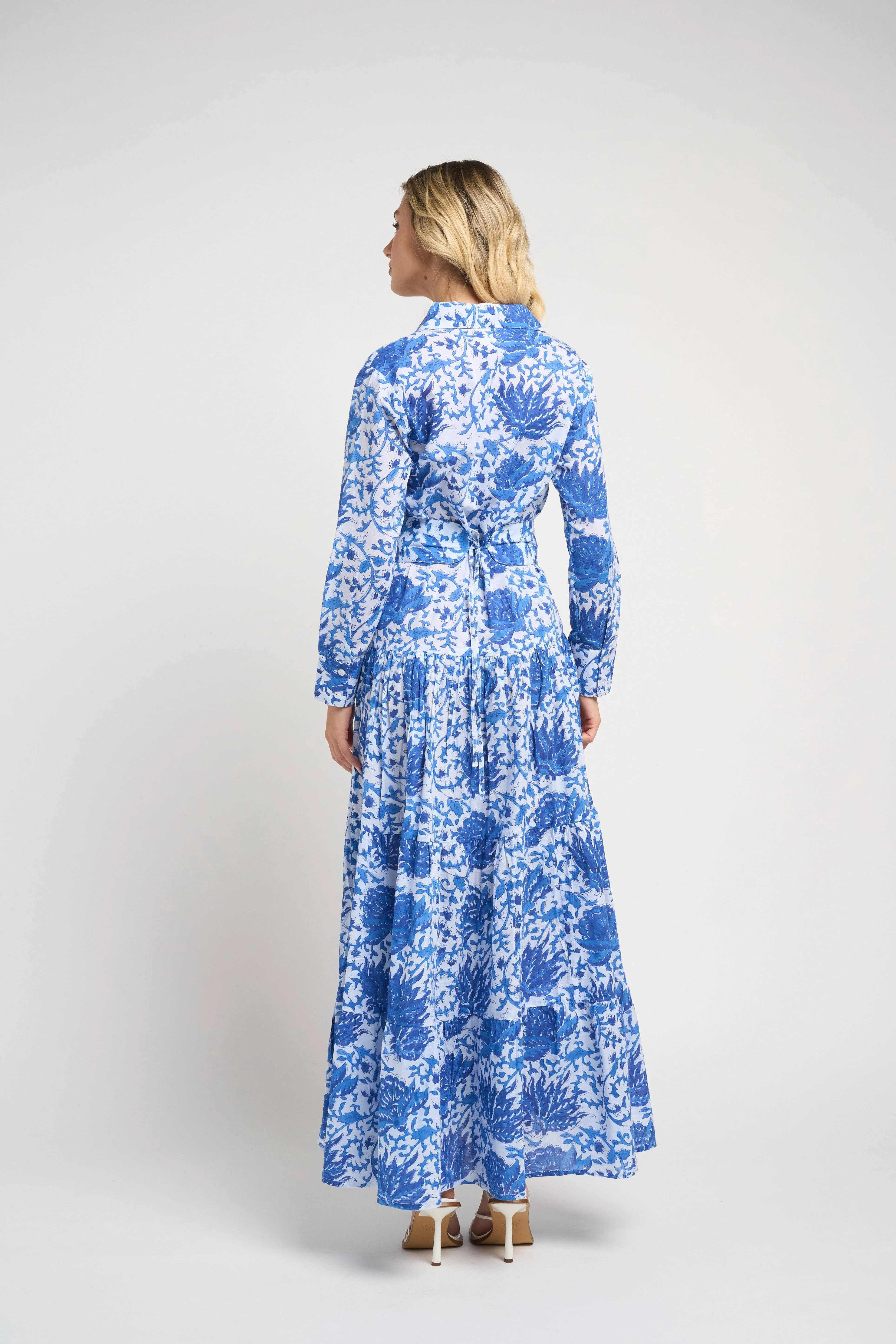 Meredith Floral Dress Blue