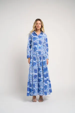 Meredith Floral Dress Blue