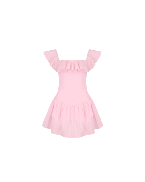MONACO MINI DRESS SOFT PINK