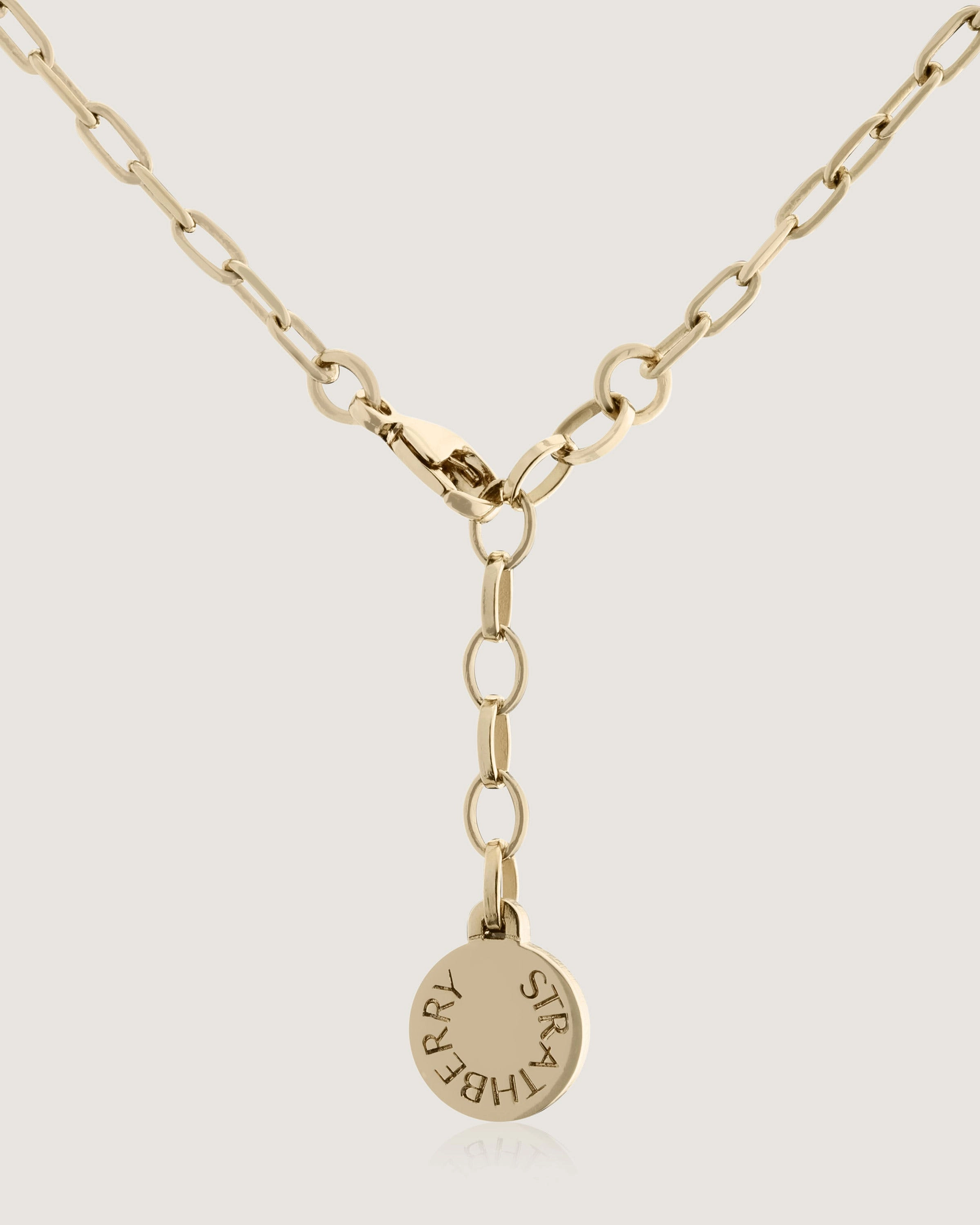 Music Bar Hoop Pendant - 22 Carat Gold Gilded