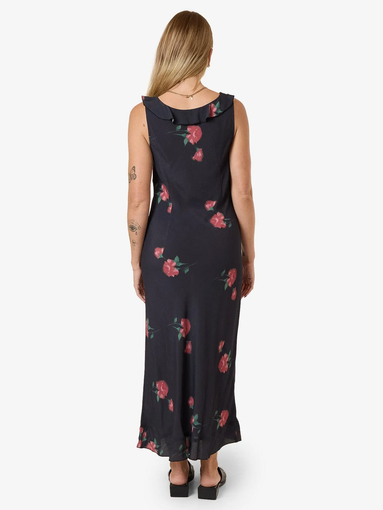 No Promises Juliette Midi Dress - Black