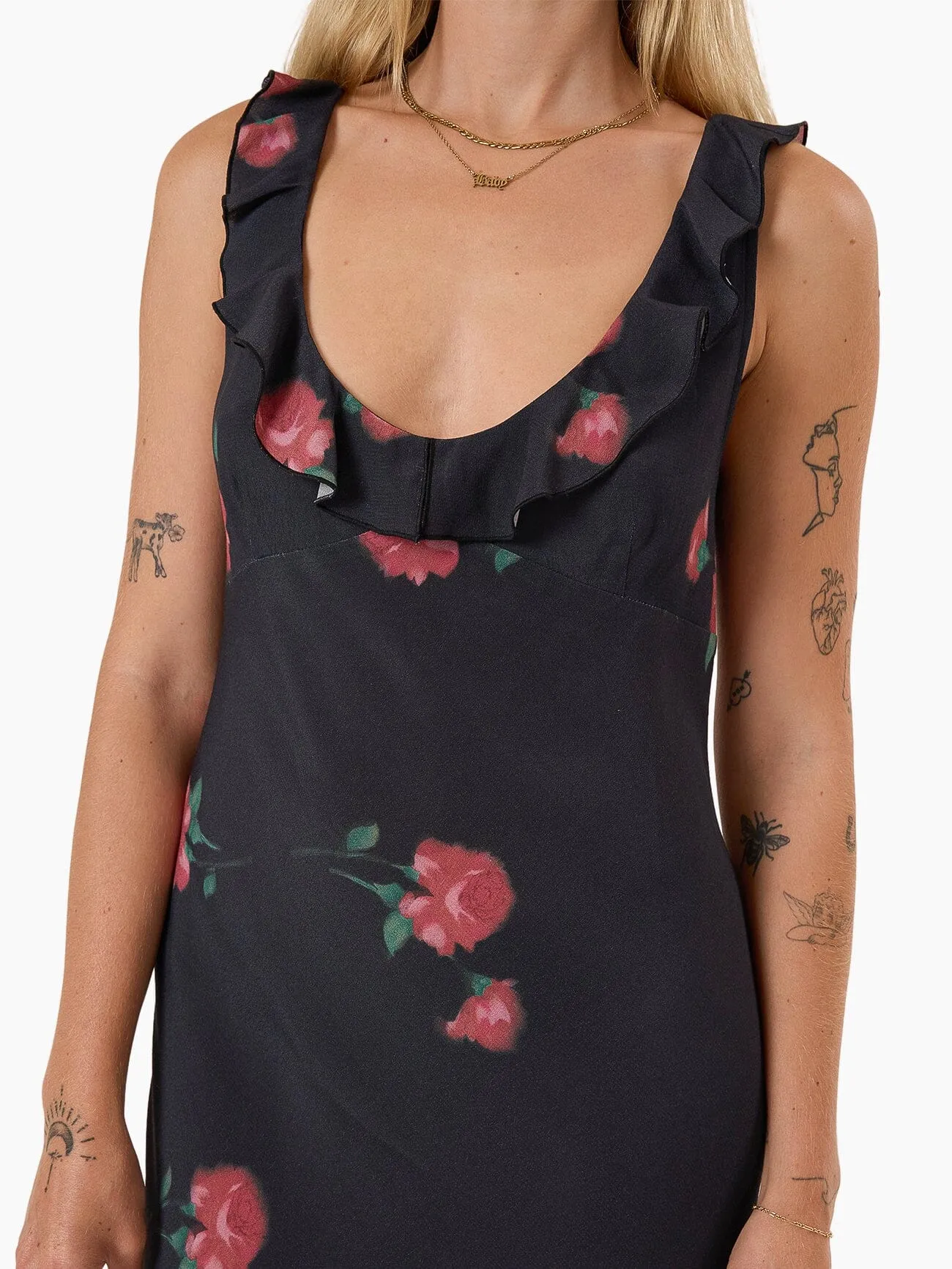 No Promises Juliette Midi Dress - Black