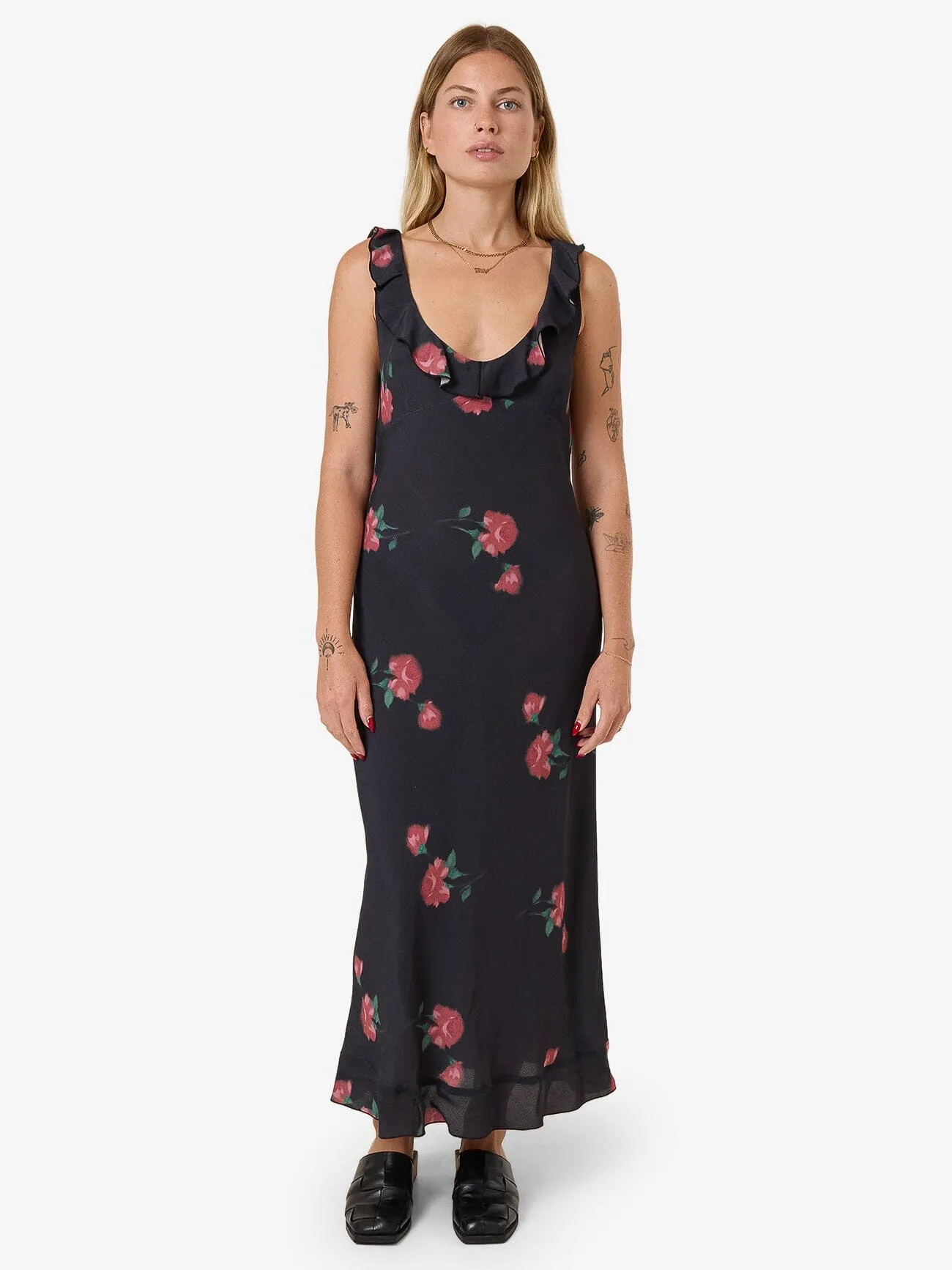 No Promises Juliette Midi Dress - Black