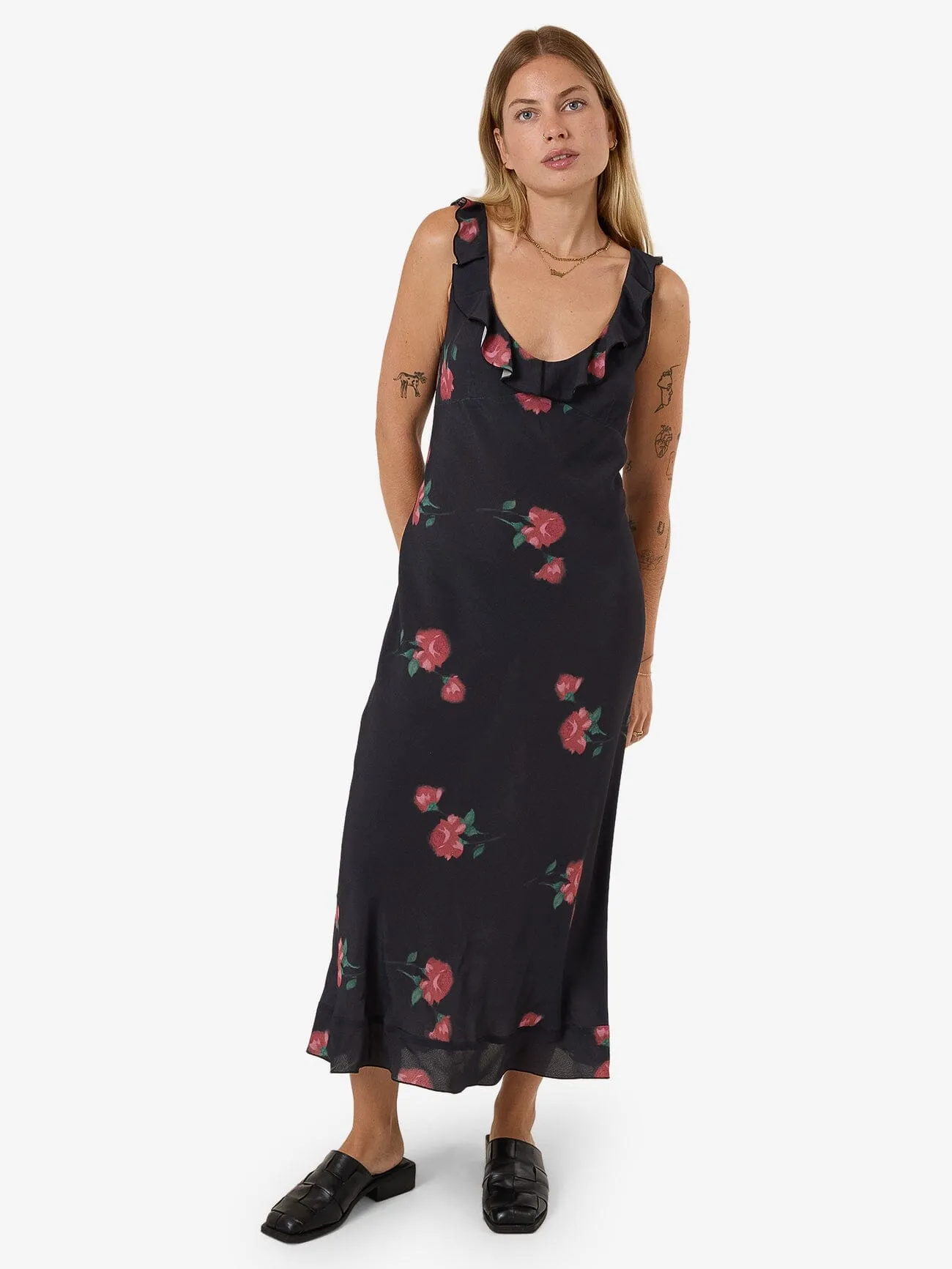 No Promises Juliette Midi Dress - Black