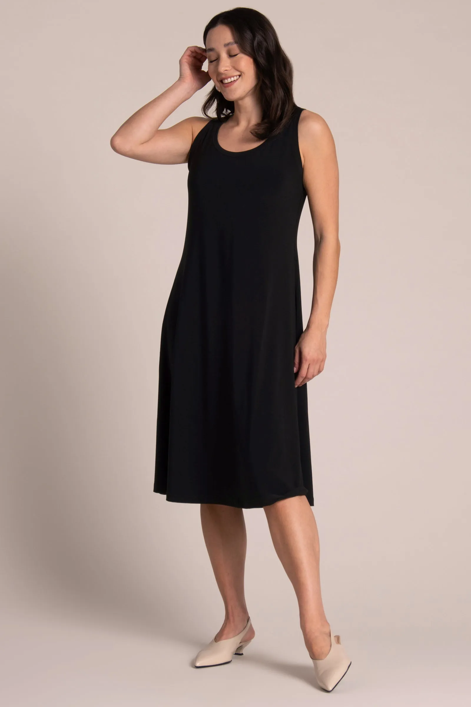 Nu Tank Dress Short | Black