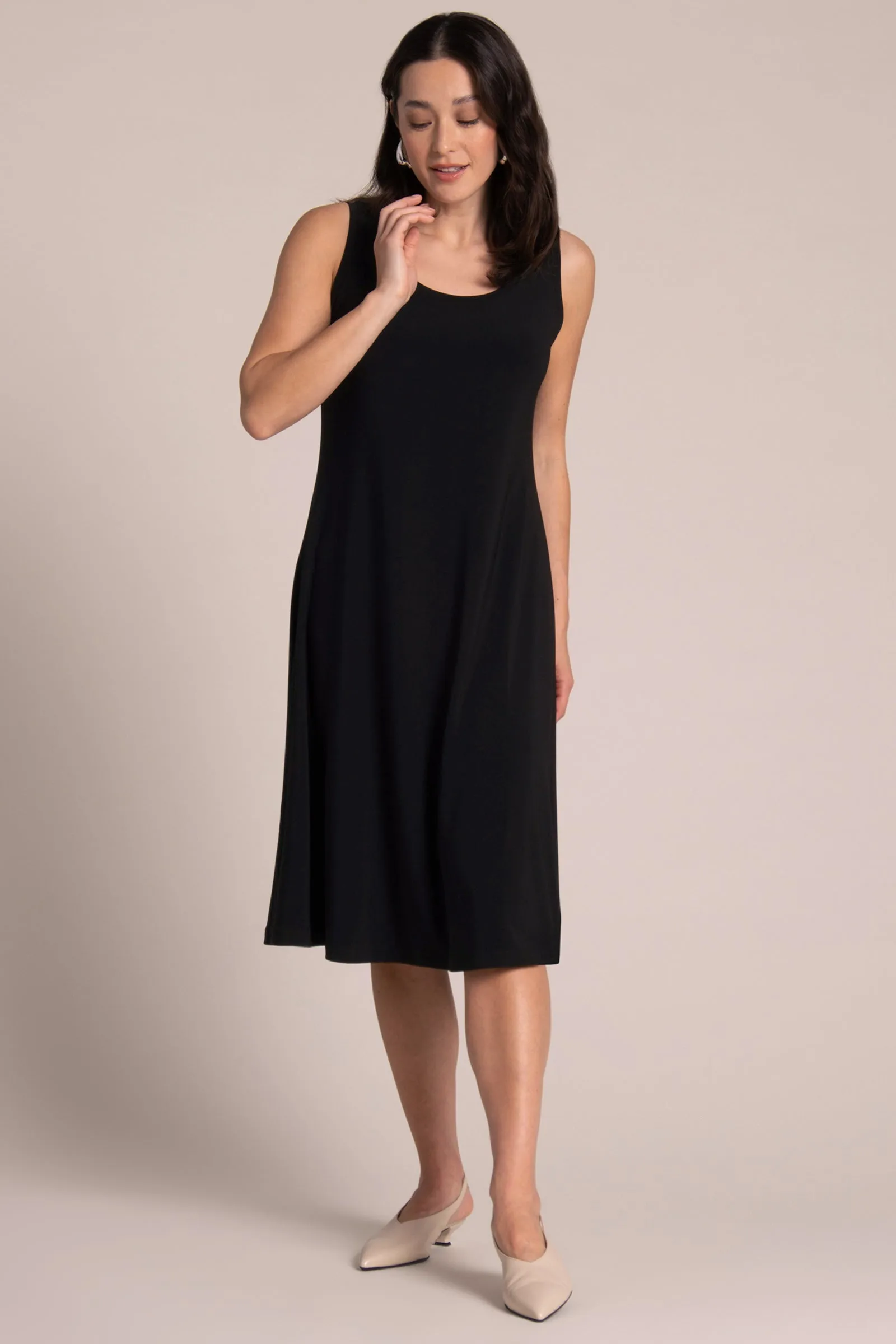Nu Tank Dress Short | Black