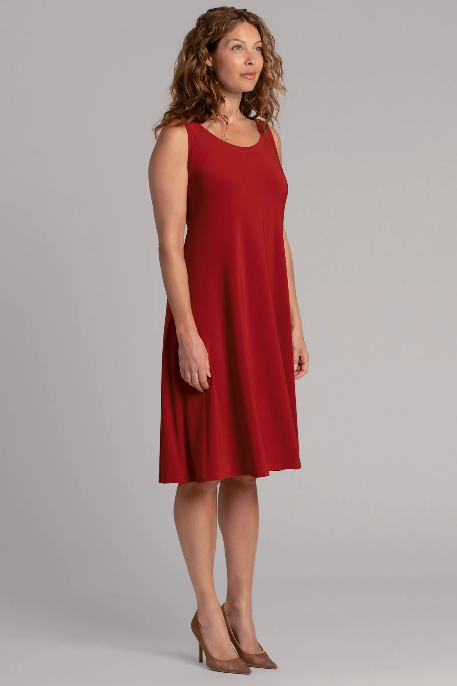 Nu Tank Dress Short | Red