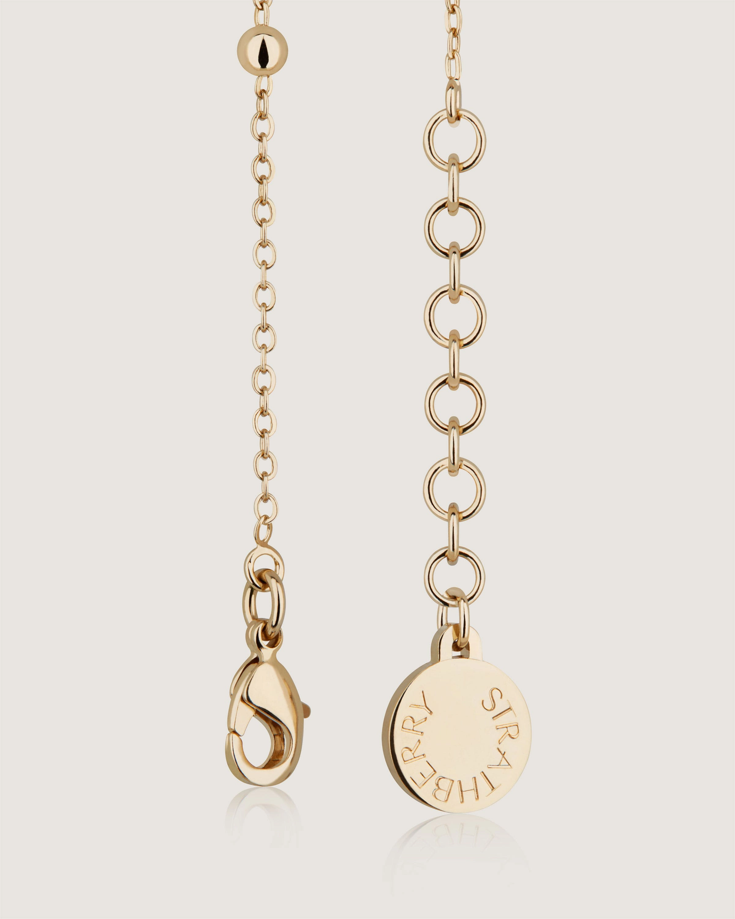 Pearl Chain Bracelet - 22 Carat Gold Gilded