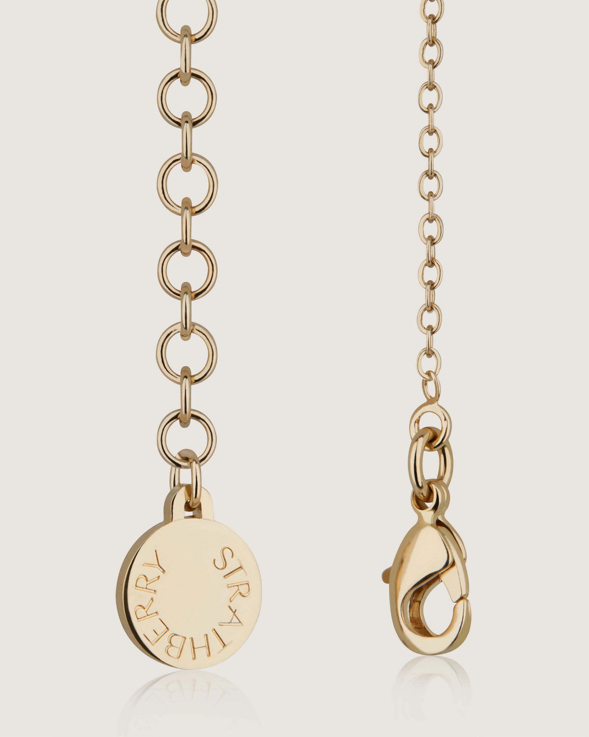 Pearl Chain Necklace - 22 Carat Gold Gilded