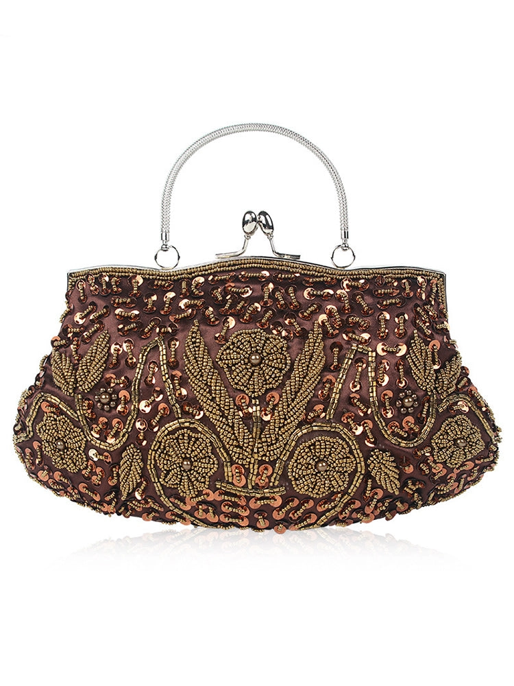 Rhinestone Handbag Costume Accessories Evening Clutch Beaded Bag