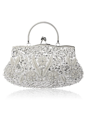 Rhinestone Handbag Costume Accessories Evening Clutch Beaded Bag
