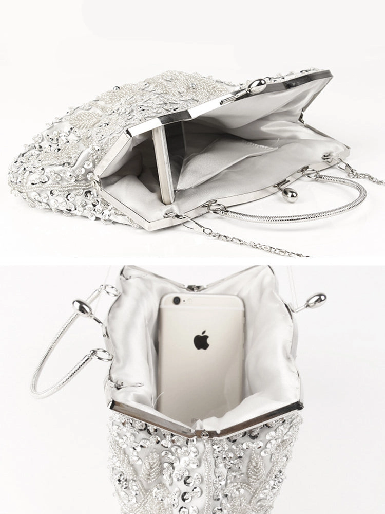 Rhinestone Handbag Costume Accessories Evening Clutch Beaded Bag