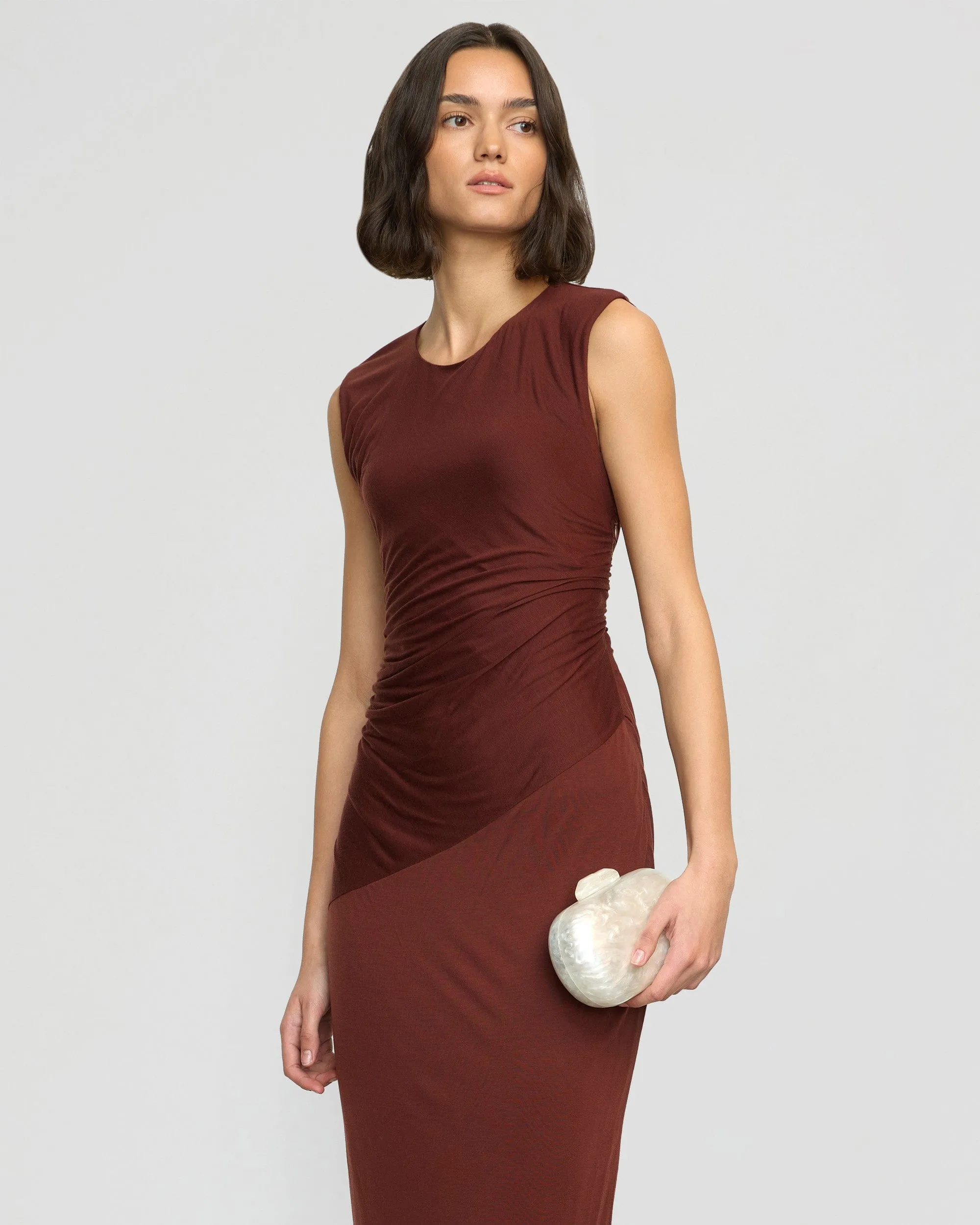 Rowena Twisted Tencel Jersey Dress
