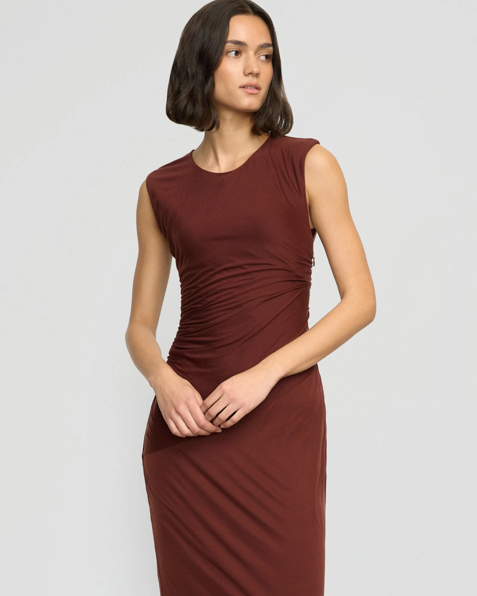 Rowena Twisted Tencel Jersey Dress