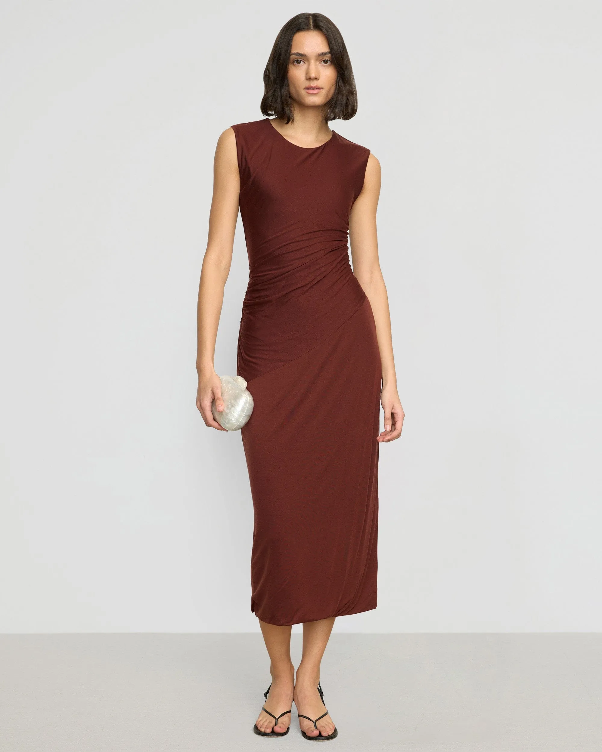 Rowena Twisted Tencel Jersey Dress