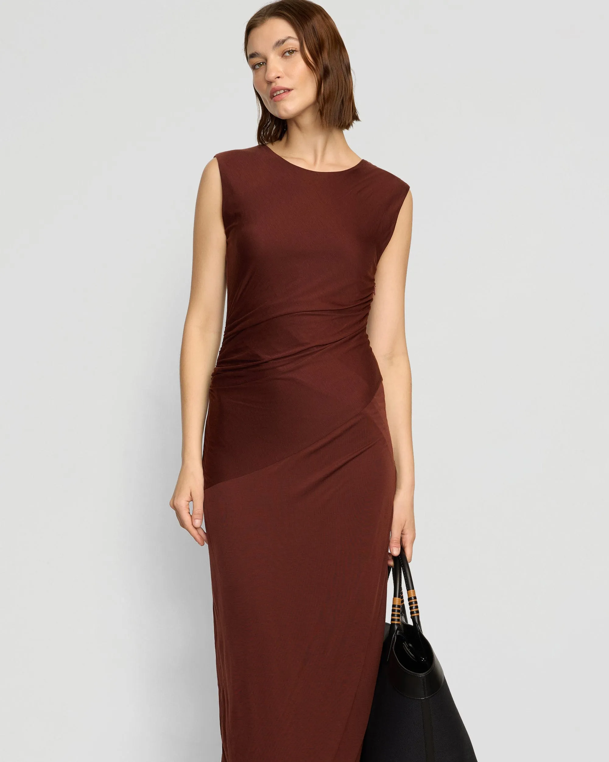 Rowena Twisted Tencel Jersey Dress