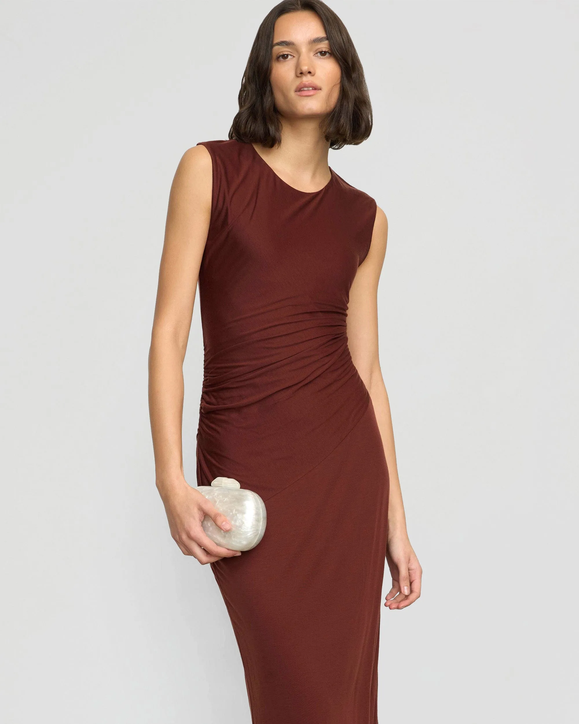 Rowena Twisted Tencel Jersey Dress