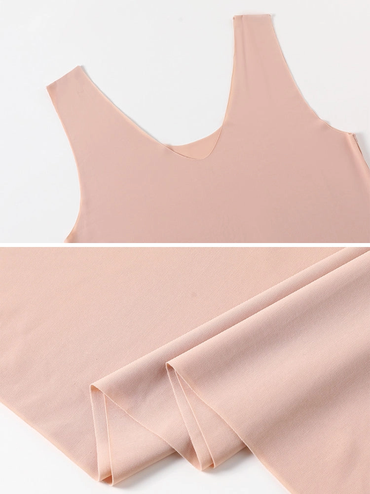 Seamless Short Ice Silk Nightdress