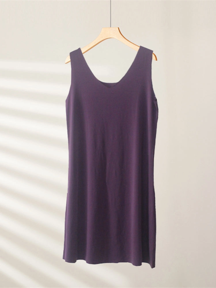 Seamless Short Ice Silk Nightdress