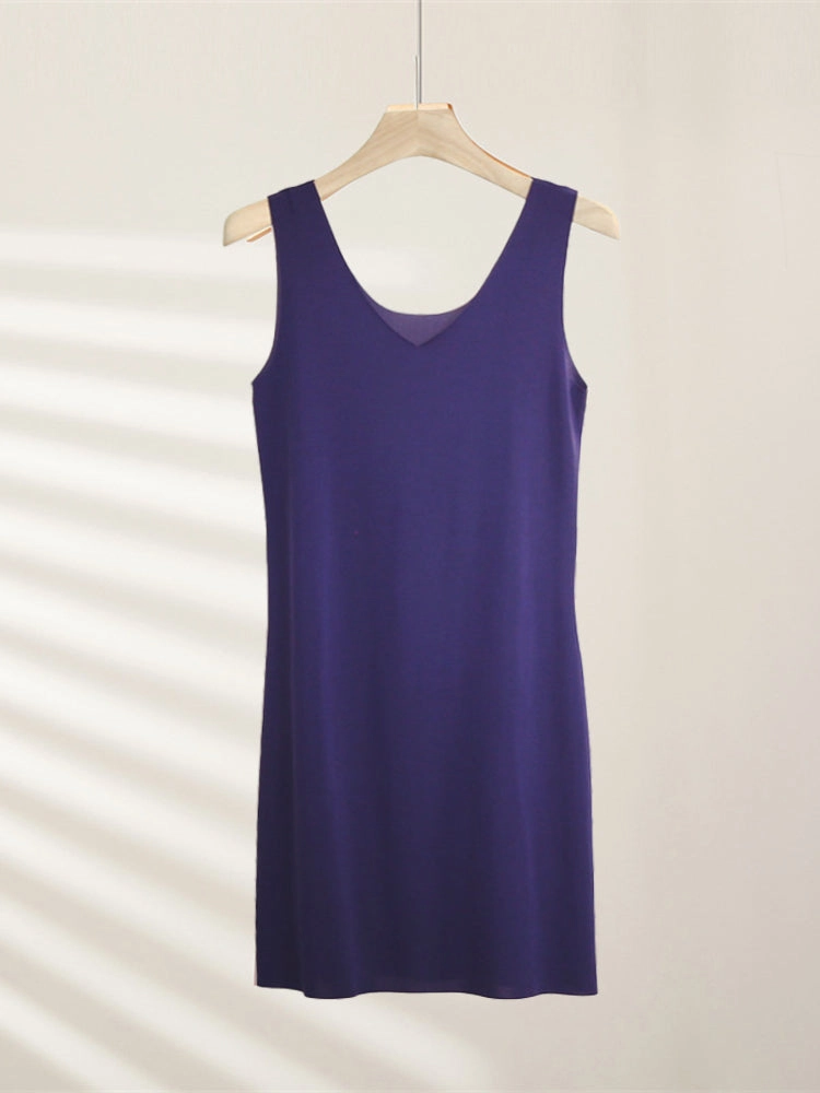 Seamless Short Ice Silk Nightdress