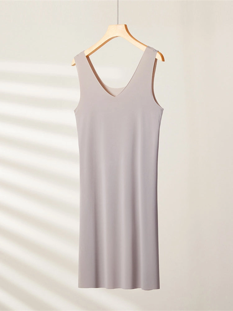 Seamless Short Ice Silk Nightdress