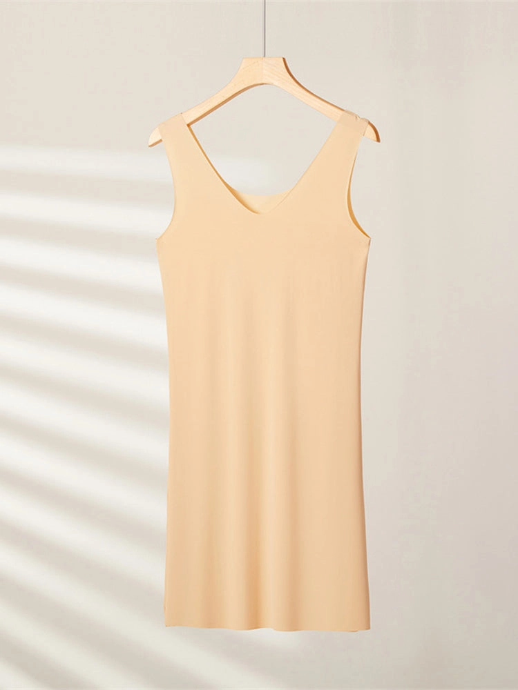 Seamless Short Ice Silk Nightdress