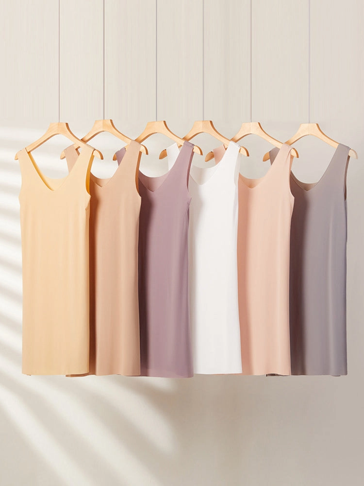Seamless Short Ice Silk Nightdress