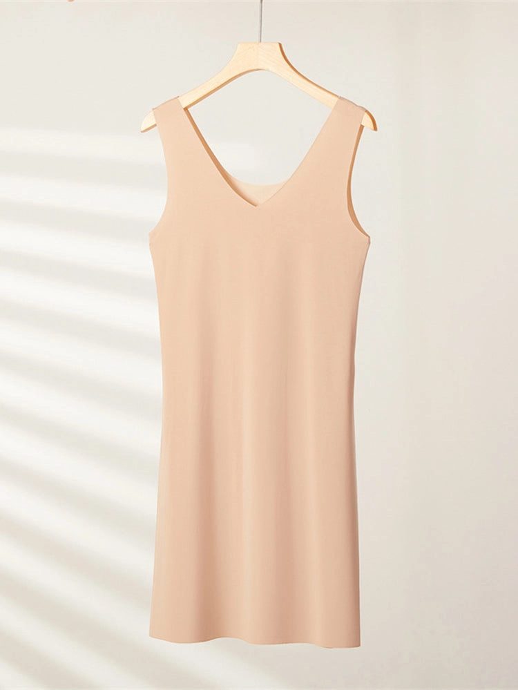 Seamless Short Ice Silk Nightdress