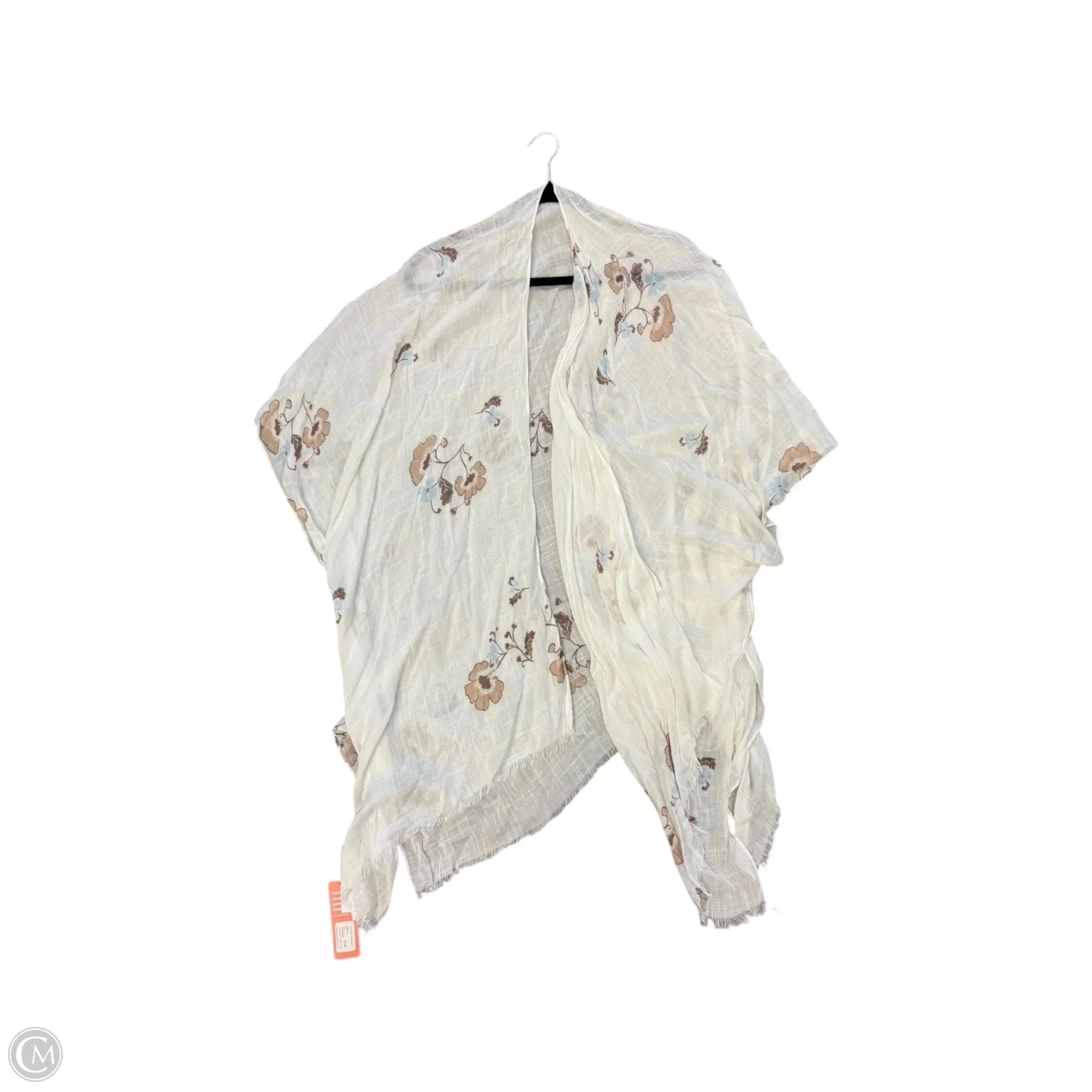 Shawl By Clothes Mentor In White, Size: 1x