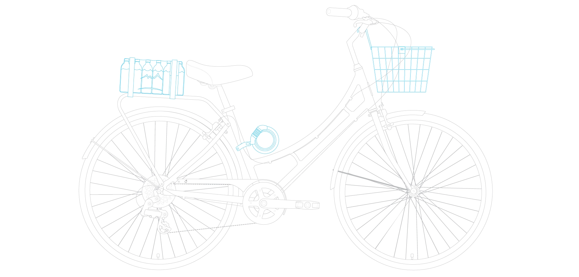 sixthreezero Ride in the Park Women's 7 Speed Touring City Bike with Rear Rack