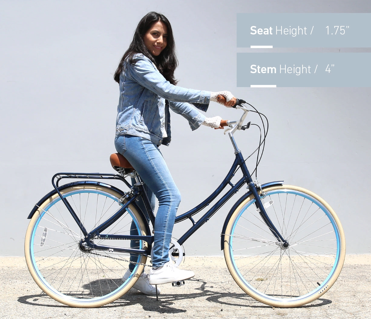 sixthreezero Ride in the Park Women's 7 Speed Touring City Bike with Rear Rack